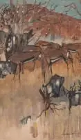 Gordon Vorster, Springbok, oil on board