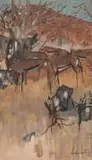 Gordon Vorster, Springbok, oil on board