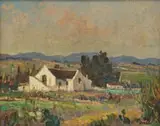 Hugo Naude, Cottage, oil on canvas