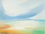 Aleksanders Klopcanovs, Landscape, 1969, oil on canvas