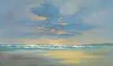 Kevin Stanley, Golden Lining, oil on canvas stretched over board
