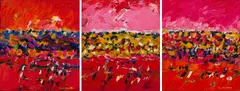 Penny Stutterheim, Abstract Landscape, three, acrylic on canvas