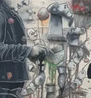 Robert Slingsby, Green Planet, Just Injustice Series, 2011, acrylic on canvas