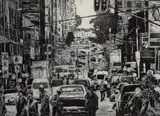 Mario Soares, Hillbrow (Johannesburg), 2018, etching on paper