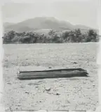 Stephen Inggs, Landscape with Vessel, hand painted silver gelatin emulsion on paper