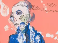 Banele Khoza, Don't Forget the Tomatoes, 2018, five colour lithograph on paper