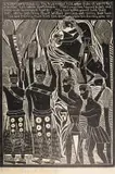 John Muafangejo, Kuanjama Wedding: The Two Brides Hold a Fan, 1973, linocut on paper
