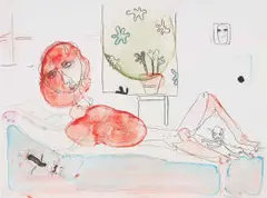Banele Khoza, Dear Olympia, 2018, five colour lithograph on paper