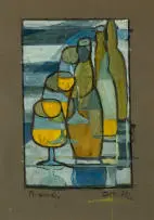 David Botha, Brandy, 1943, gouache and charcoal on paper