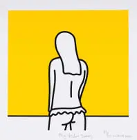 Richard Scott, My Yellow Tammy, 2020, photolithograph on paper