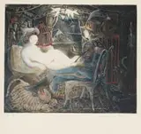 Hardy Botha, Ringmaster, 1977, etching on paper