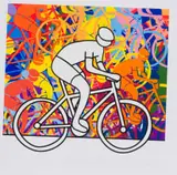 Richard Scott, Summer Rides, 2020, giclée print on paper