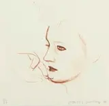 David Hockney, Celia Looks (from A Series of Hand Drawn Lithographs from 1979-80) (M.C.A.T. 247)