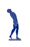 Uwe Pfaff, Figure, 2004, painted laser-cut steel