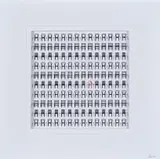 Juanita, Reserved Seat, handmade paper chairs on board