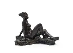 Cobus Haupt, Seated Nude, 2009, bronze with a dark brown patina