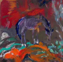 Janet Ranson, Princess, acrylic on board