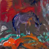 Janet Ranson, Princess, acrylic on board