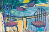 Alexander Podlashuc, Stoep Scene, oil on canvas laid down on board