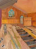 Alexander Podlashuc, Psalm 52:2, South End, Port Elizabeth, oil on board