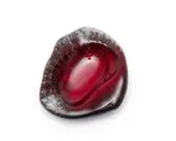 Kalahari Studio, Ashtray with red and black patterning, painted and glazed ceramic