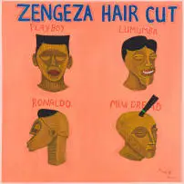 Richard Mudariki, Barber Shop, 2020, oil on canvas