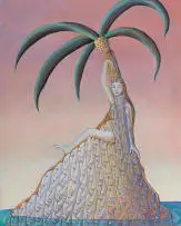 Marlene Steyn, A Tall Atoll, 2020, acrylic on linen