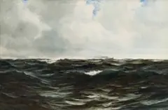 Richard Wane, A Freshening Breeze, oil on canvas