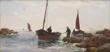 Alex Mortimer, Returning Fisherman, 1906, oil on canvas laid down on board