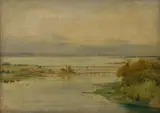 Assur Michaelson, Japan, 1896, oil on canvas laid down on panel