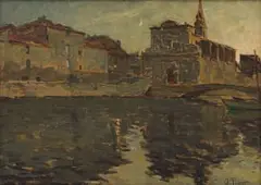 Jules Flour, Reflections, oil on board