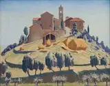 Norman Lloyd, Tuscan Experience (Landscape with Castle)