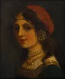 Portrait of a Lady by Italian School 19th century, 1870, oil on canvas, sold Oct 2025