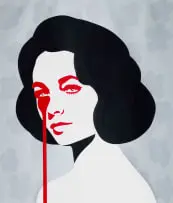 Pure Evil, Eddie Fisher’s Nightmare Silver Flower, 2014, colour screenprint on Fedrigoni paper