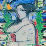 Joe Hargan, Portrait of a Nude, 1992, oil on canvas