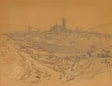 Francis Dodd, Segovia, pencil on artist's board