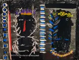 John Piper, Foliate Heads I, 1975, screenprint on paper