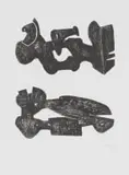 Henry Moore, Two Black Forms: Metal Figures (CGM 307), 1973, lithograph on wove paper