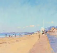 George Devlin, Blondville sur Mer, oil on canvas