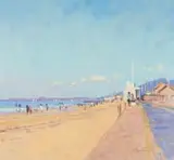 George Devlin, Blondville sur Mer, oil on canvas