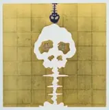 Takashi Murakami, Time Bokan- Fatman Gold, 2006, screenprint with gold leaf on paper