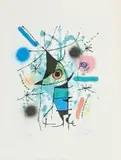 Le Chanteur (The Singer) (Mourlot 867) by Joan Miró, 1972, lithograph on paper, sold Oct 2025