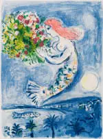 Marc Chagall, La Baie Des Anges (The Bay of Angels) (Mourlot 350), 1962, lithograph on Arches wove paper