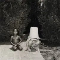 Rosalind Fox Solomon, White Bucket, Johannesburg, South Africa, 1988, 1988, silver gelatin print
