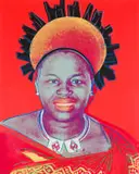 Andy Warhol, Queen Ntombi Twala of Swaziland, Reigning Queens series (Feldman and Schellmann II.349), 1985, screenprint on Lenox Museum Board laid down on board