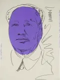 Andy Warhol, Mao (Feldman and Schellmann II.125A), 1974, screenprint on wallpaper laid down on board