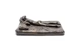 James Butler, Nude on Bed, 1975, bronze with a brown patina