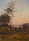 Louis Aimé Japy, Sheep on a Hillside, oil on canvas