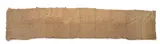 Raffia wrap skirt by Kuba Peoples Unrecorded artist, rectangular woven raffia palm panels decorated with geometric patterns and patchwork, offered Feb 2025