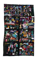 Mapula Embroidery Project, AIDS Is a Grievous Illness so Take Care of, embroidered fabric
